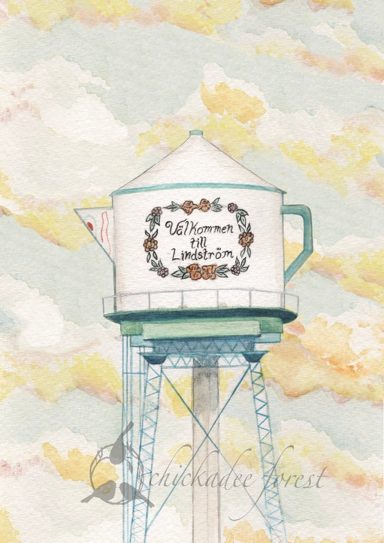 Lindstrom MN Coffee Pot Water Tower 5x7