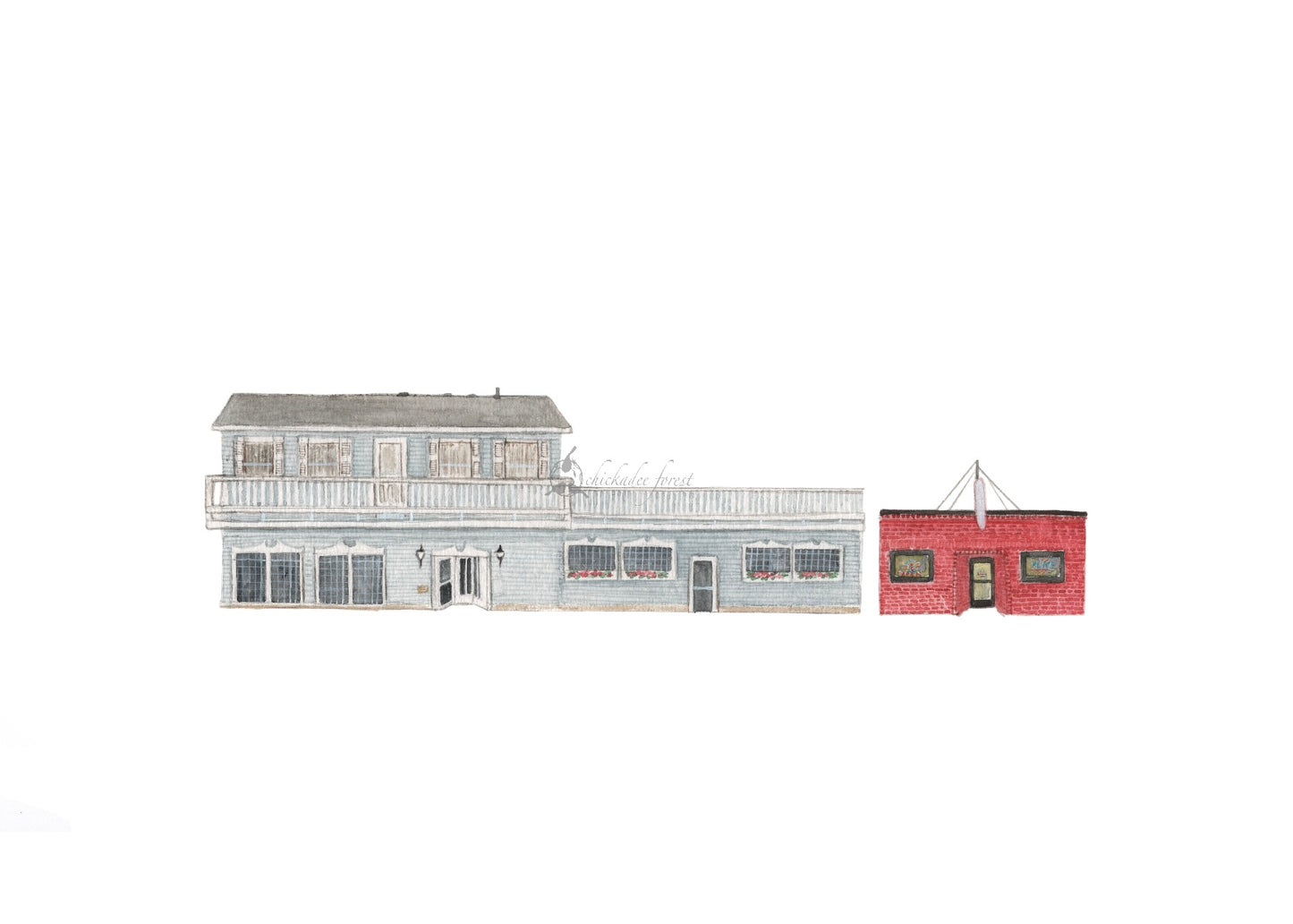 The Chisago House Restaurant and The Goat Saloon , Taylor’s Falls 5x7