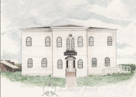 The Historic Chisago County Courthouse, Almelund 5x7